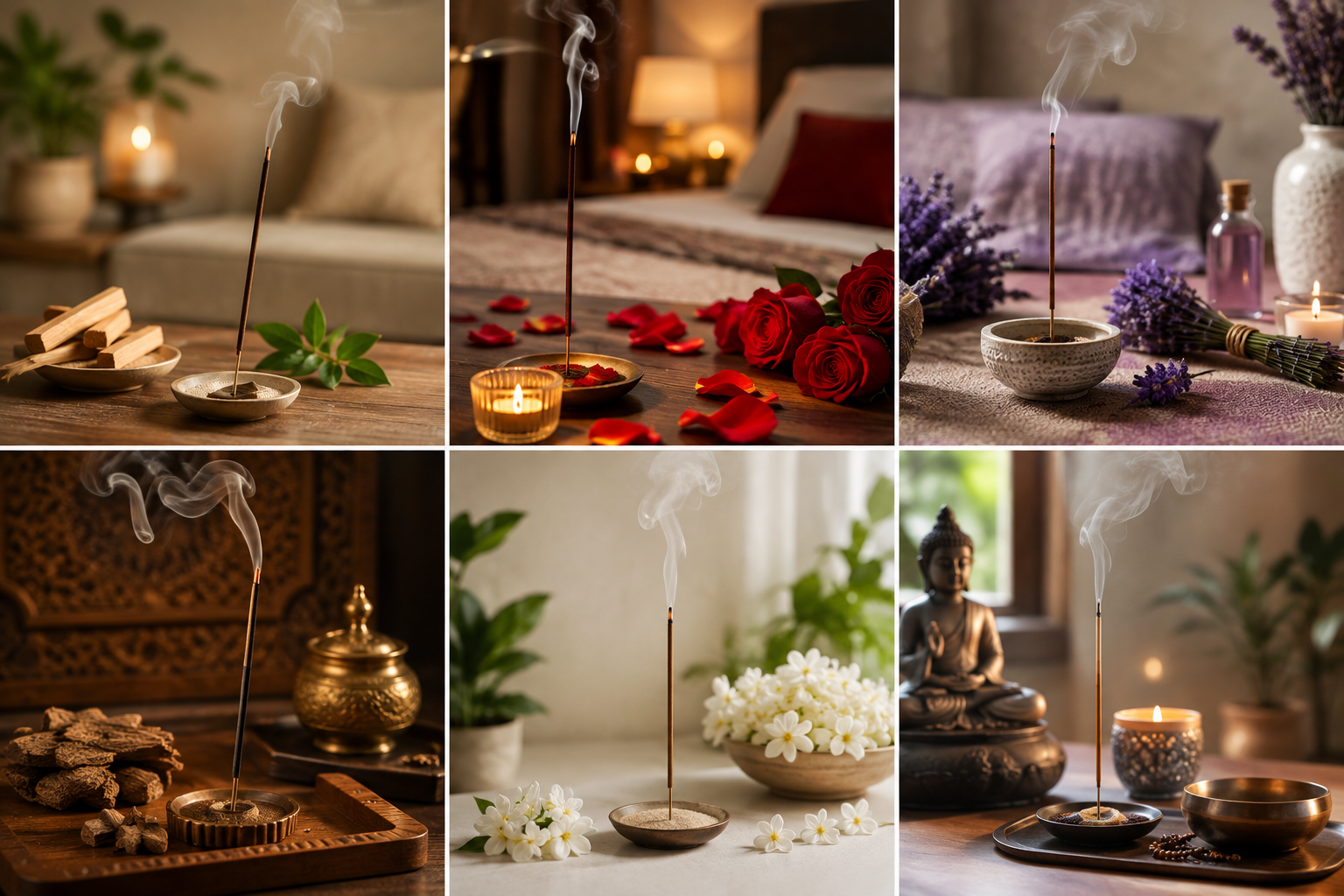 Fragrance sticks in peaceful spaces